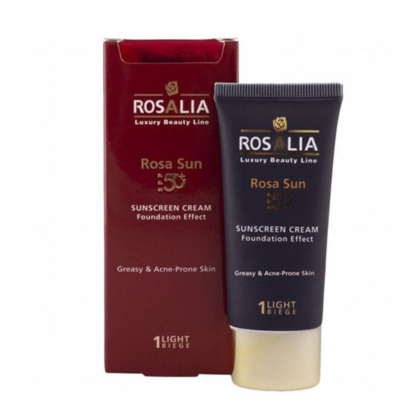 کرم ضد آفتاب پوست چرب و مختلط رزالیا مدل Rosa Sun با SPF50